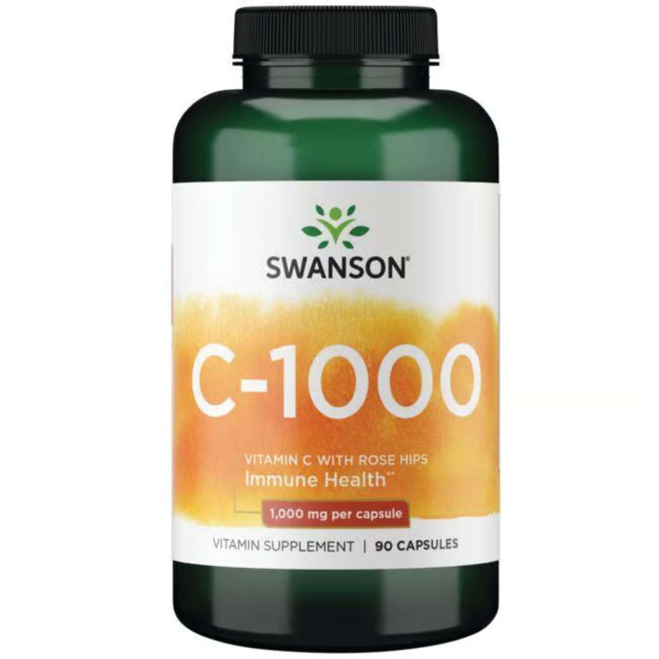 C-vitamin 1000 + Rosehips (90 kapsler, 1000 mg)