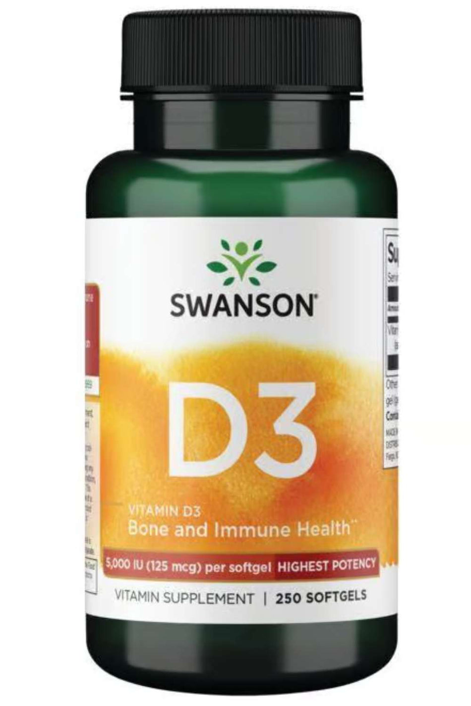 Vitamin D-3 5000 (250 kapsler, 125 mcg)