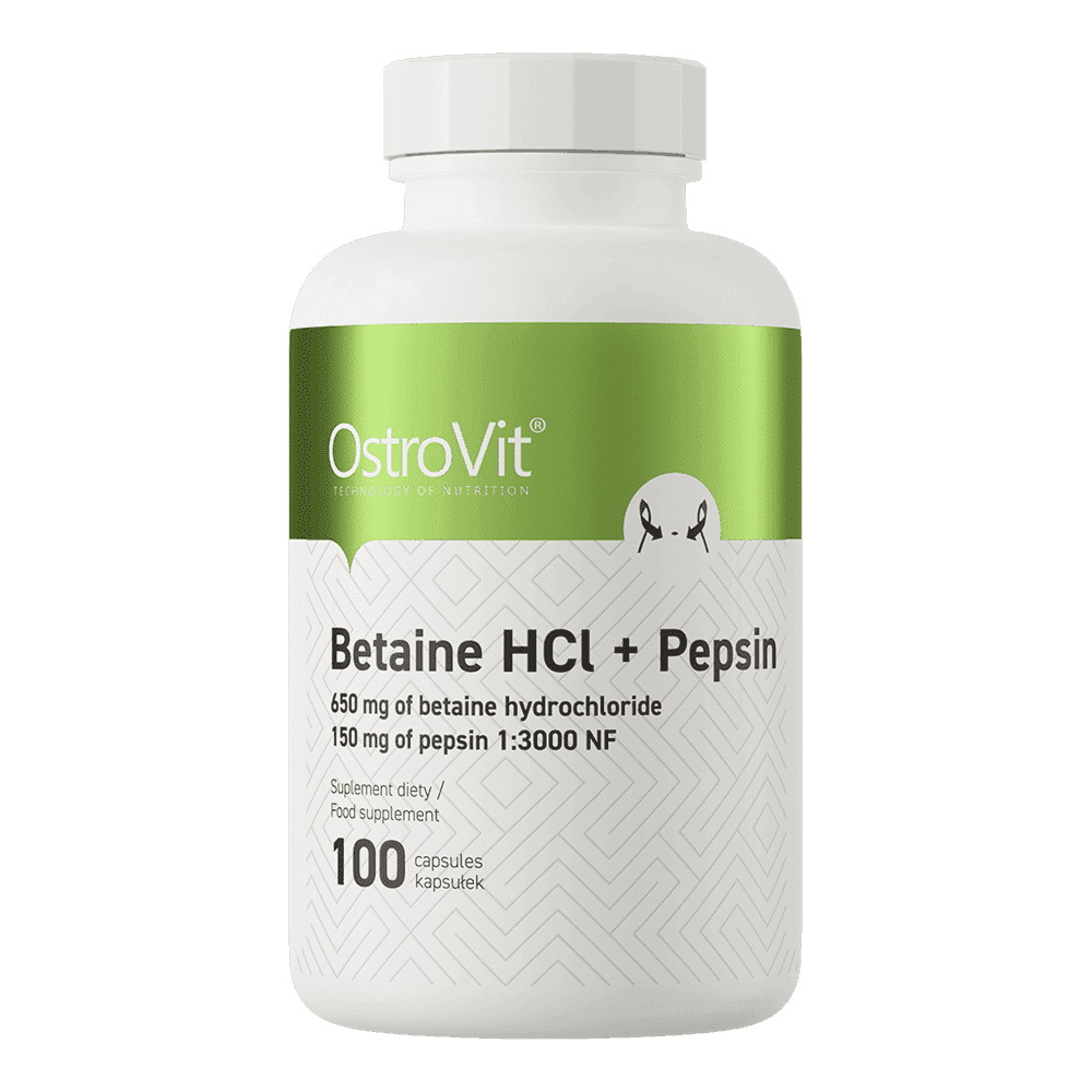 OS26276 -  Betaine HCl Hydrochloric Acid with Pepsin (100 Caps) 