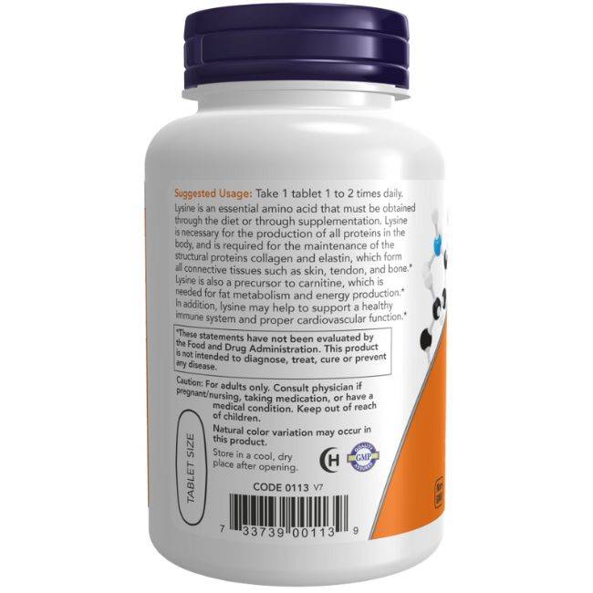 NWF0113 - L-Lysine (100 tabs, 1000mg) - 2