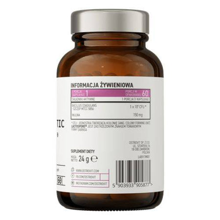 OS26115 -  Pharma PRO-60 BIOTIC LactoSpore® (60 Caps, 10 Bill Bact.) - label