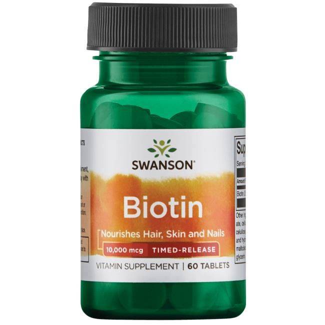 SWU719 -  Vitamin B-7 Biotin (60 Time Release Tabs, 10000mcg) 