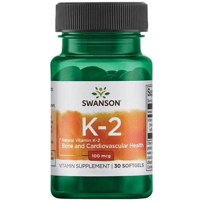 SWU672 -  Vitamin K-2 Menaquinone-7 from Natto (30 Softgel Caps, 100mcg) 