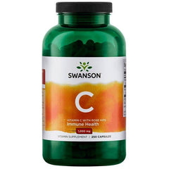 Vitamin C 1000 + Rosehips (250 Caps, 1000mg)